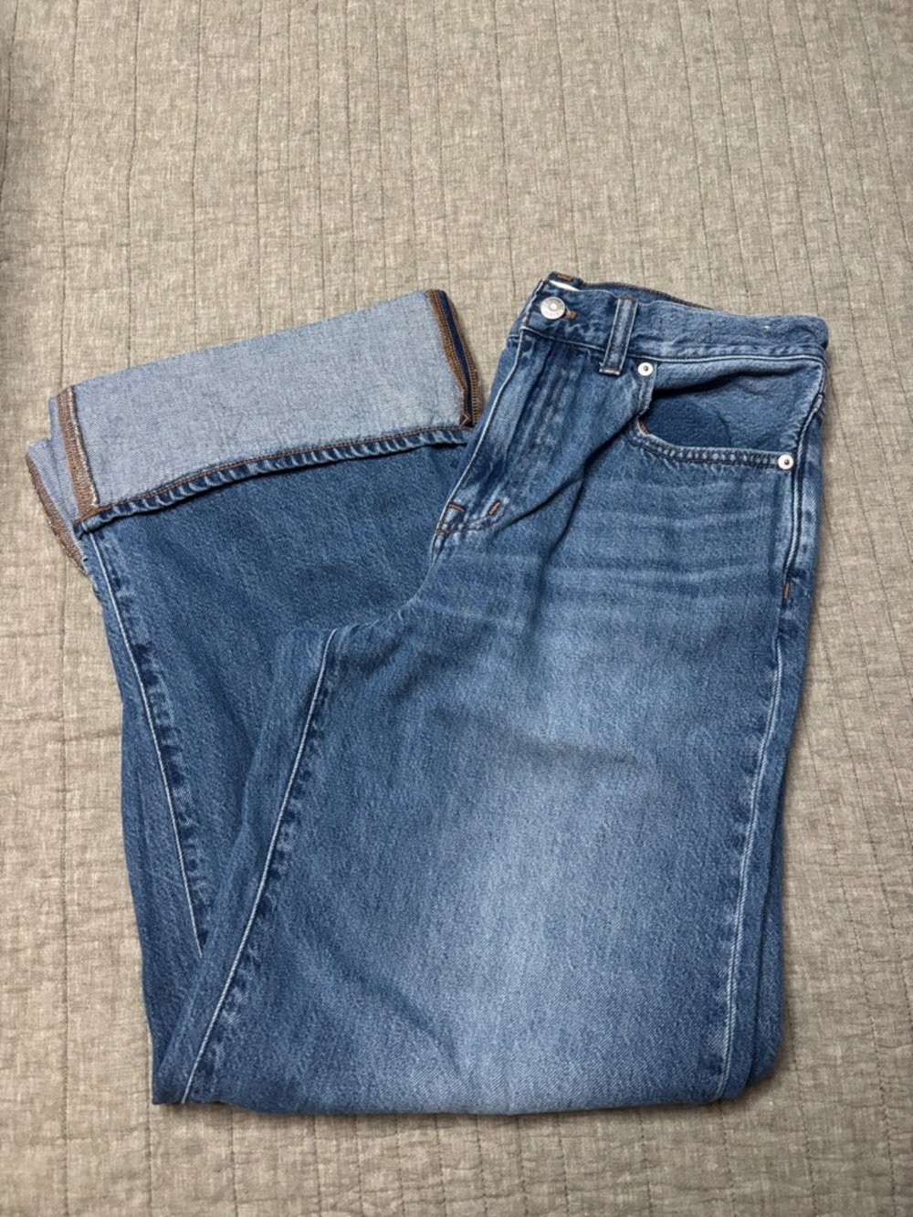 Madewell super wide leg Jean